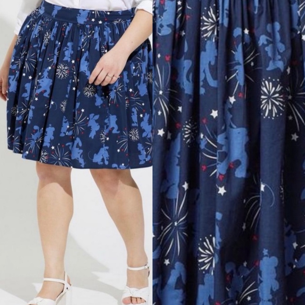 Torrid Disney Americana Mickey Mouse Skirt
